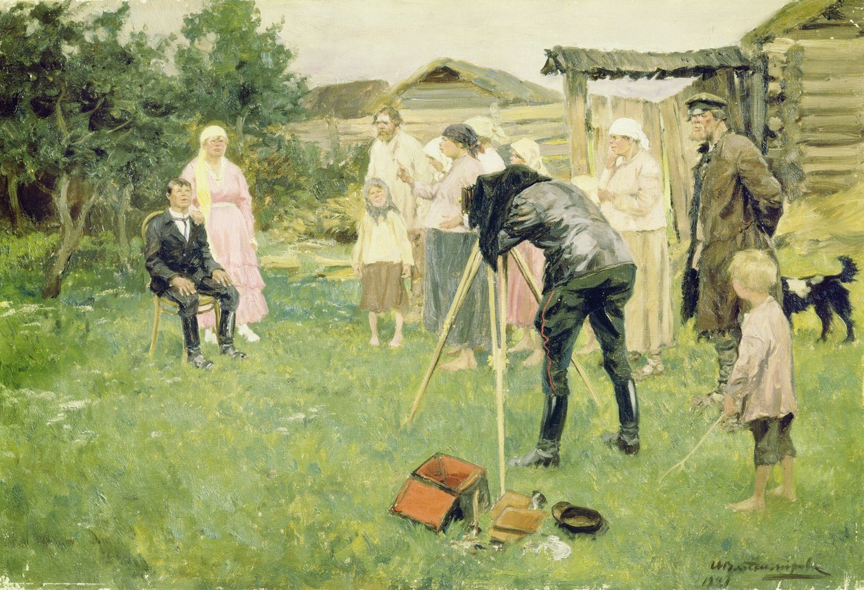 Fotós egy faluban alkotó: Ivan Alexeyevich Vladimirov