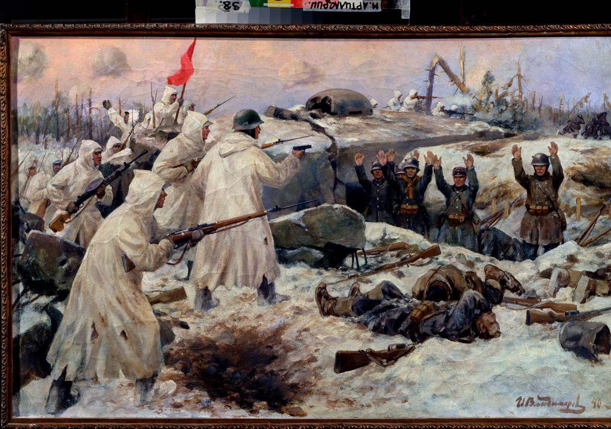 A finn katonák megadása 1940-ben alkotó: Ivan Alexeyevich Vladimirov