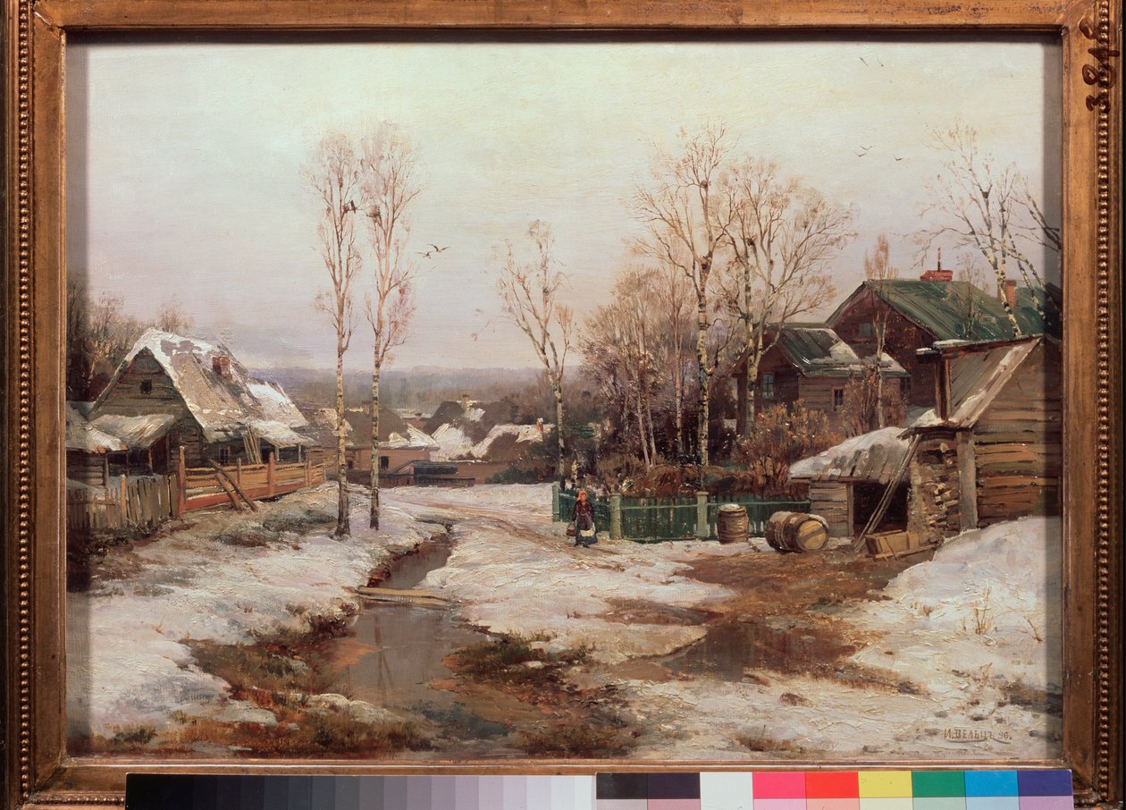 Tavasz Szentpétervár mellett – Ivan Avgustovich Velz (1866-1926) festménye, olaj, vászon alkotó: Ivan Avgustovich Velz