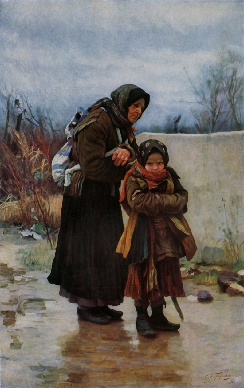 „Nagymama és unokája”, 1880-as évek, 1965. alkotó: Ivan Ivanovic Tvoroznikov
