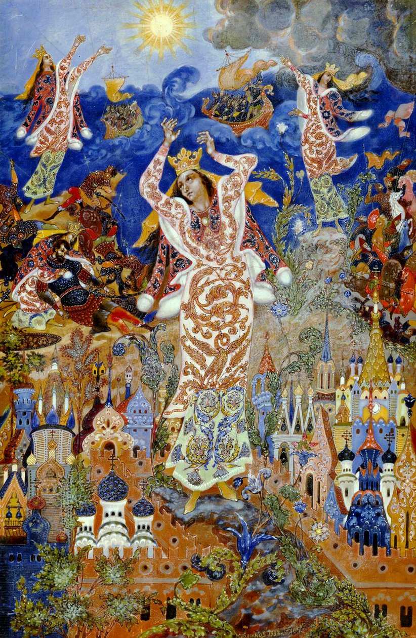 Jaroszlavna siralma, 1932-1933. alkotó: Ivan Ivanovich Golikov
