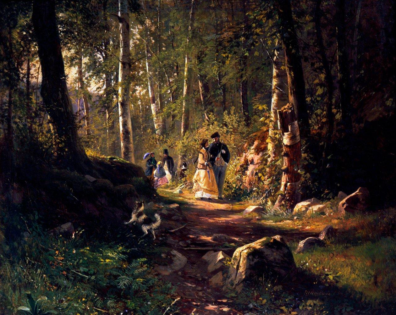 Séta az erdőben, 1869 alkotó: Ivan Ivanovich Shishkin