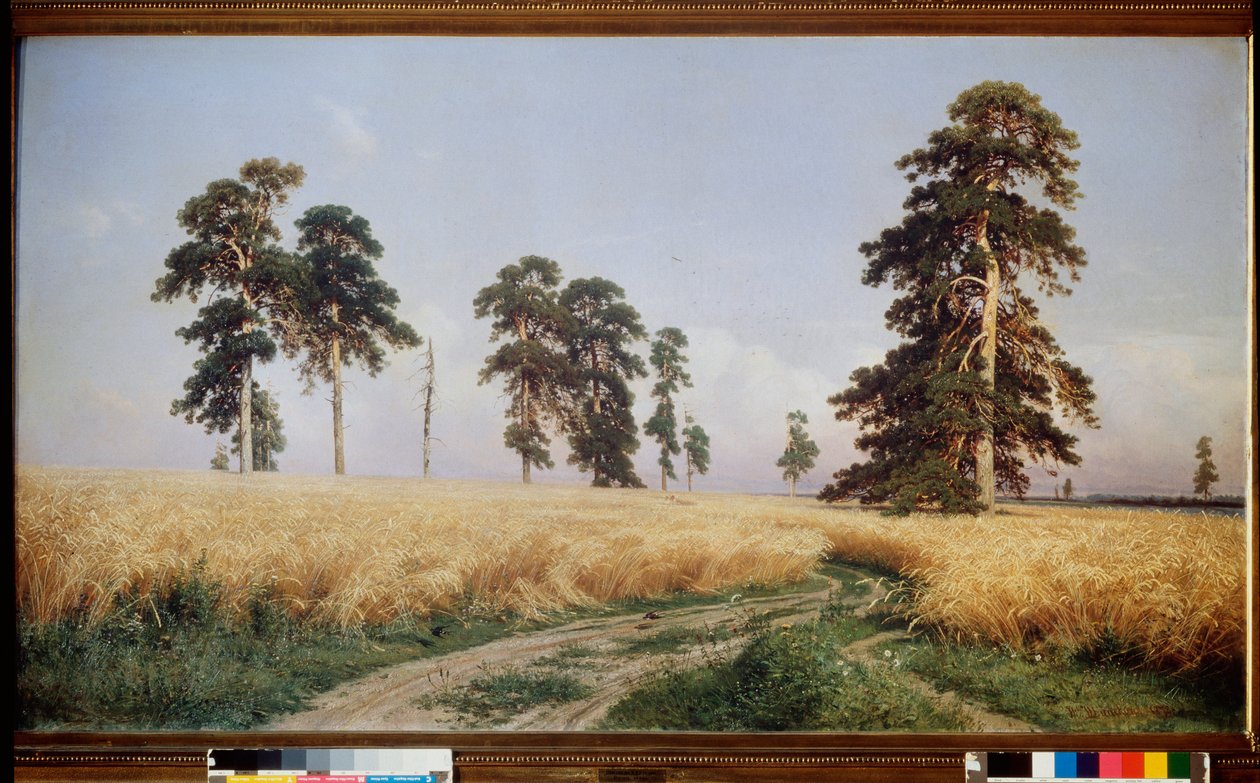 Champ de Seigle (Rieu mező) – Ivan Ivanovics Shishkin (Chichkine) peinture (1832-1898), huile sir toile alkotó: Ivan Ivanovich Shishkin