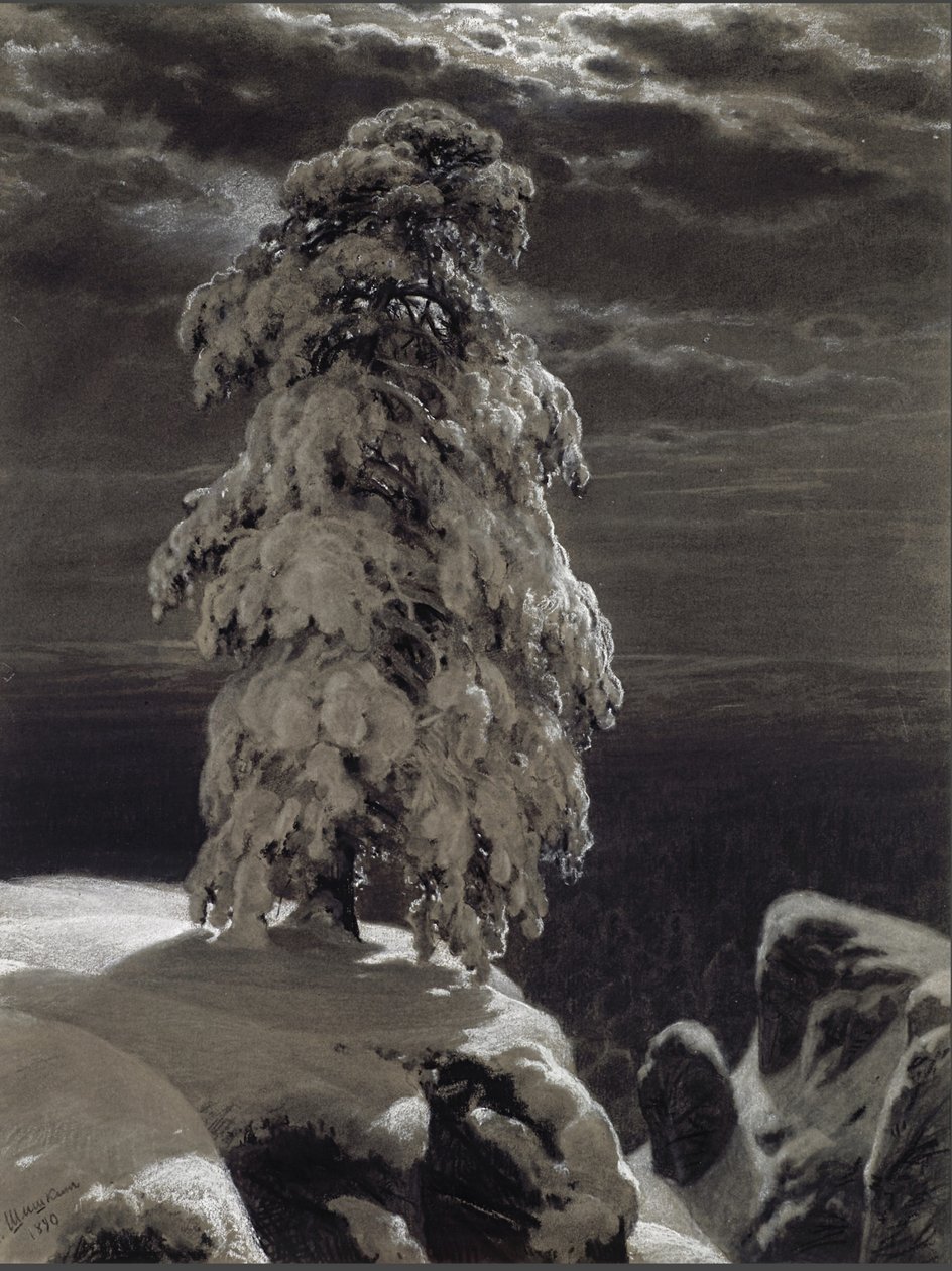 Észak vadonában, 1890. alkotó: Ivan Ivanovich Shishkin