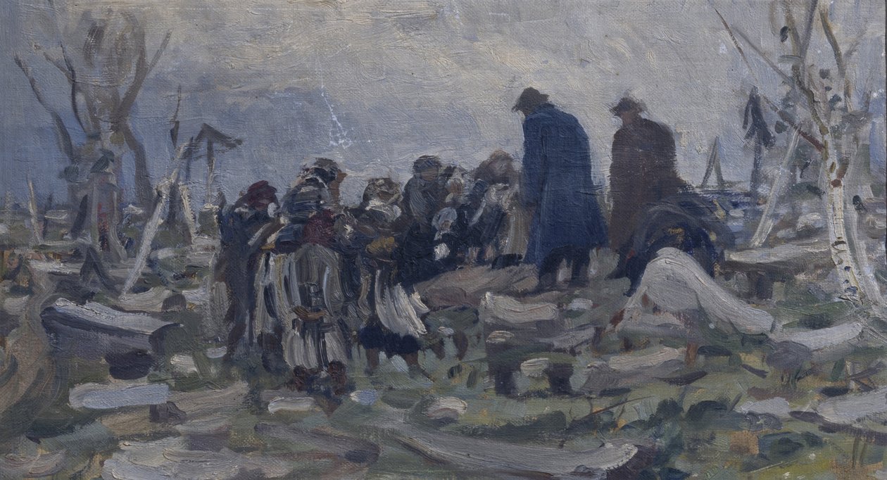 Paraszttemetés alkotó: Ivan Ivanovich Tvorozhnikov