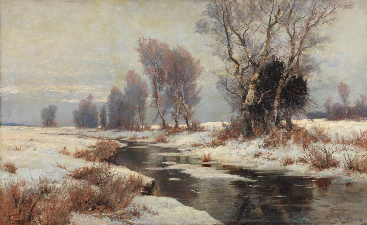 Tavaszi táj, 1890-es évek. alkotó: Ivan Ivanovich Yendogurov