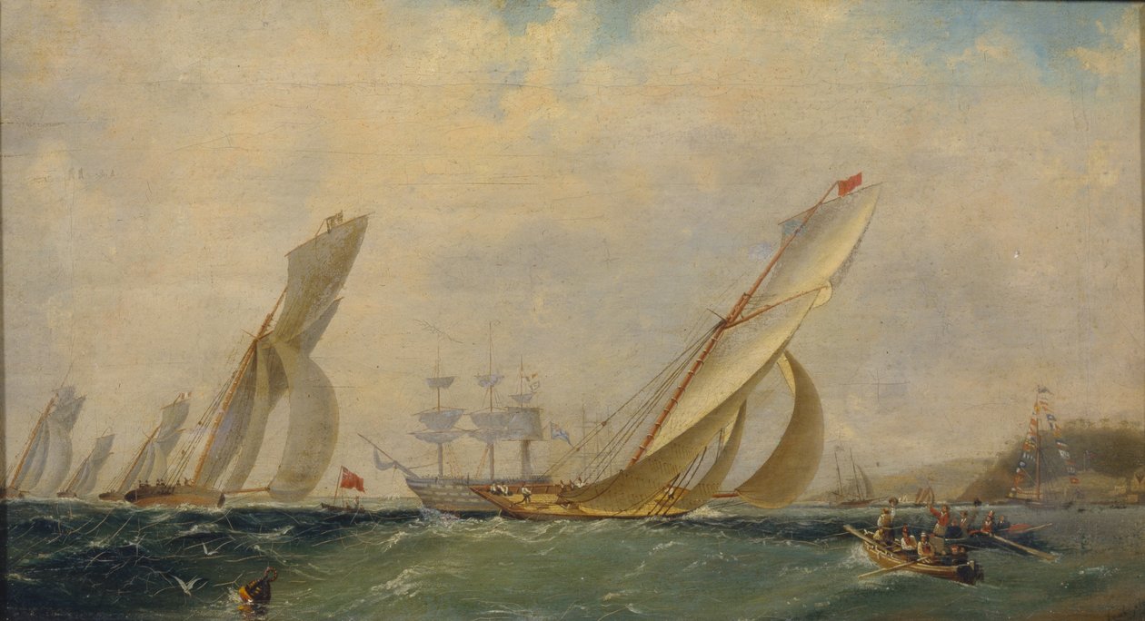 Fregatt a tengeren, 1838 alkotó: Ivan Konstantinovich Aivazovsky
