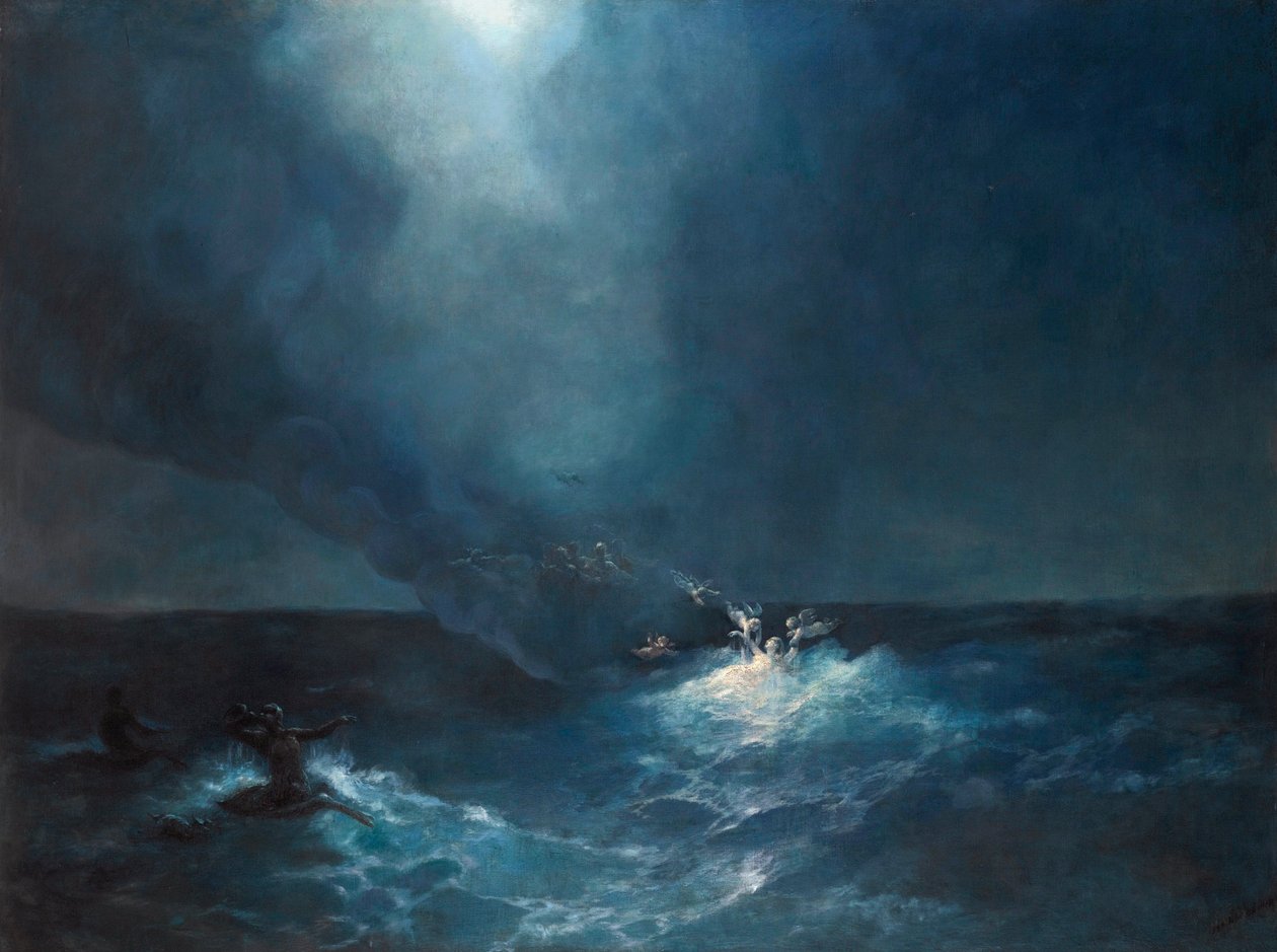 ""Aphrodité születése"" (Aphrodité születése) Ivan Aivazovski (Aivazovsky) festménye (1817-1900) alkotó: Ivan Konstantinovich Aivazovsky