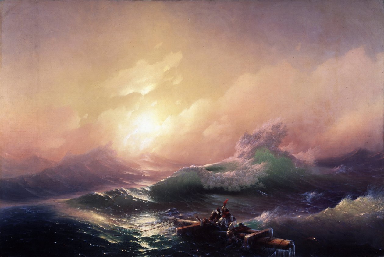 La neuvieme vague (A kilencedik hullám). Iván Konsztantyinovics Aivazoszkij peinture (Ivan Konstantinovitch Aivazovski alkotó: Ivan Konstantinovich Aivazovsky