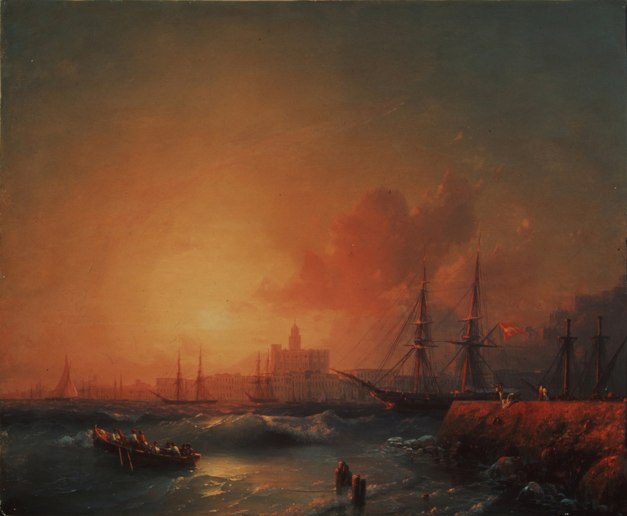 Malaga, 1854 alkotó: Ivan Konstantinovich Aivazovsky
