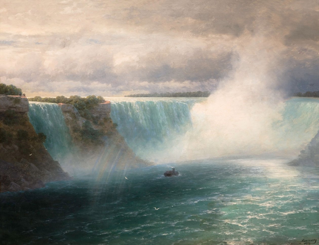 Niagara-vízesés, Aivazovsky, Ivan Konstantinovich (1817-1900) alkotó: Ivan Konstantinovich Aivazovsky