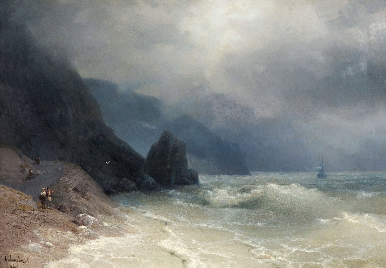 Tengerpart par Aivazovsky, Ivan Konstantinovich (1817-1900) alkotó: Ivan Konstantinovich Aivazovsky