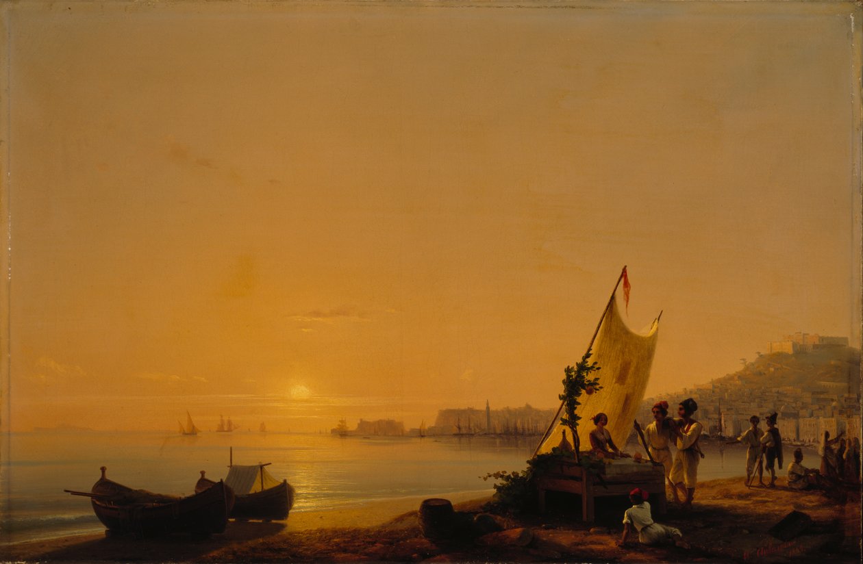 A Nápolyi-öböl, 1844. alkotó: Ivan Konstantinovich Aivazovsky