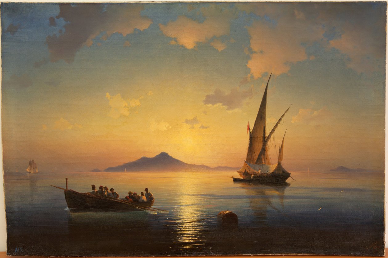 A Nápolyi-öböl Aivazovsky, Ivan Konsztantyinovics (1817-1900) alkotó: Ivan Konstantinovich Aivazovsky