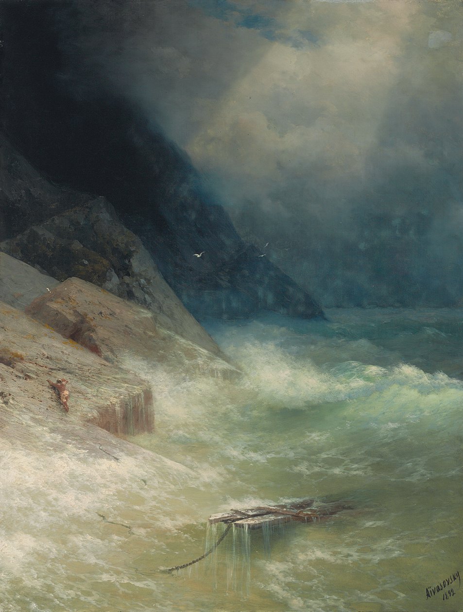 A túlélő, 1892 alkotó: Ivan Konstantinovich Aivazovsky