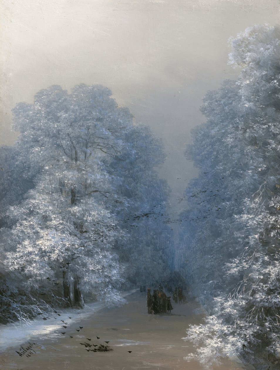Téli táj, 1876 alkotó: Ivan Konstantinovich Aivazovsky