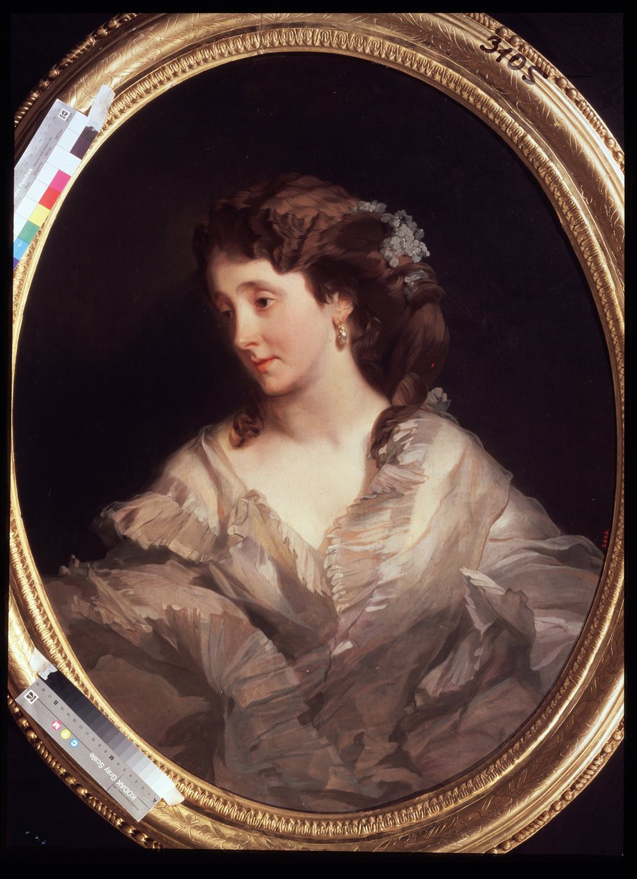 Alexandra Chelischeva portréja. (A. Chelischeva portréja). Ivan Kosmich Makarov (1822-1897) festménye, olaj, vászon, 1860 körül. Orosz művészet, 19. századi portré. Állami Tretyakov Galéria, Moszkva. alkotó: Ivan Kosmich Makarov