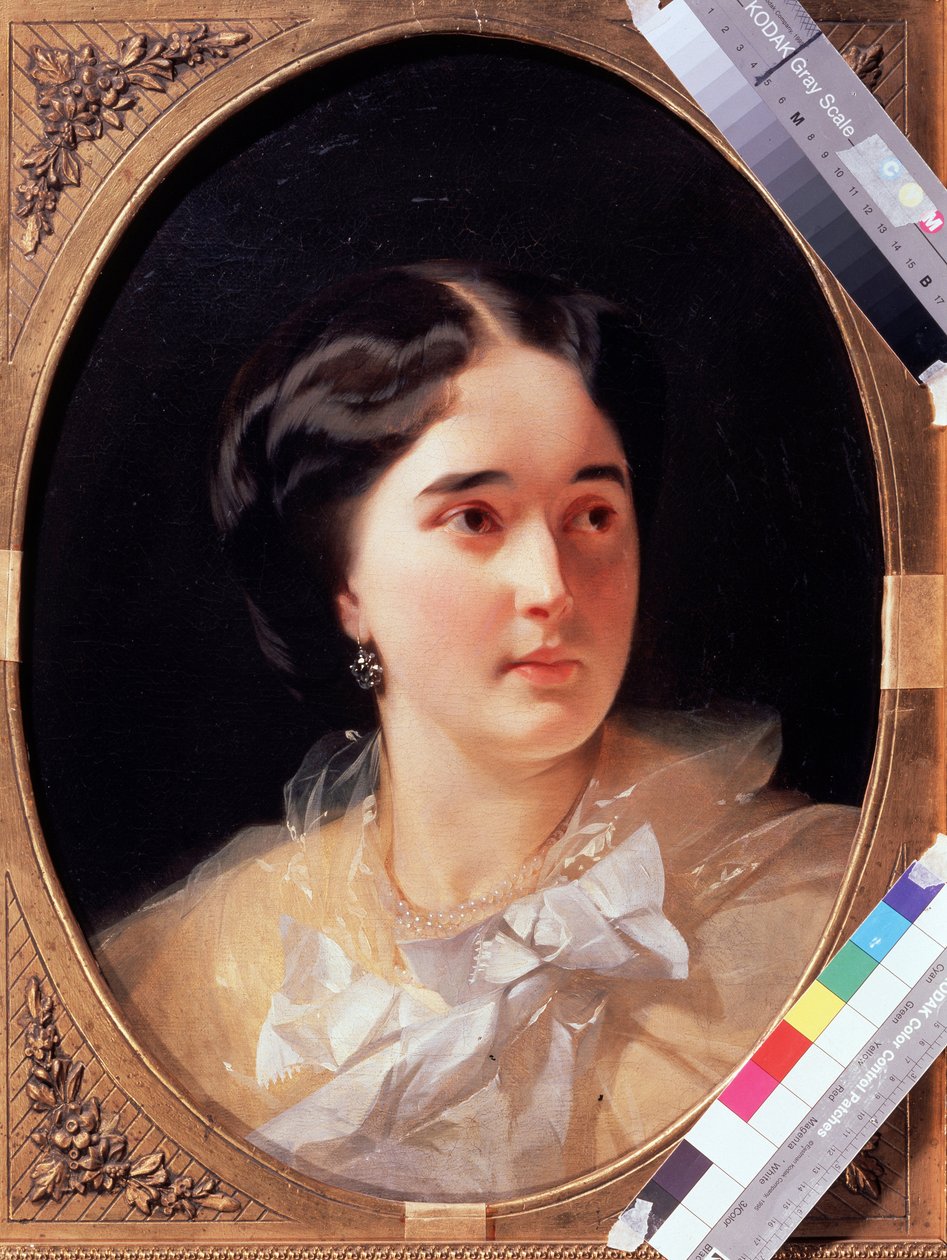 Darja Olszufjeva grófnő (1836-?) portréja (D. Olszufjeva grófnő portréja). Ivan Kosmich Makarov (1822-1897) festménye, olaj, vászon alkotó: Ivan Kosmich Makarov