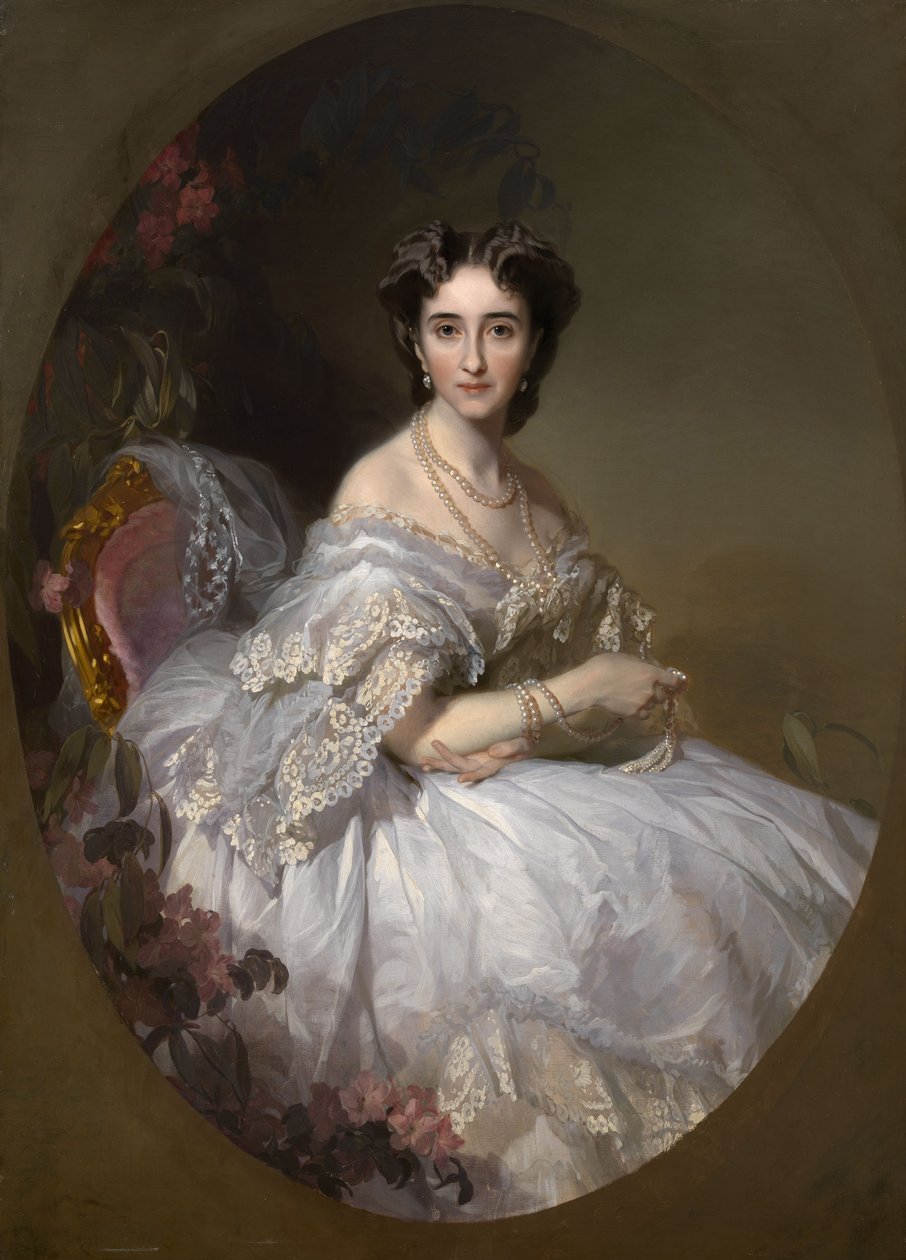Anastasia Ushakova portréja, szül. Koni 1824-1902 alkotó: Ivan Kosmich Makarov