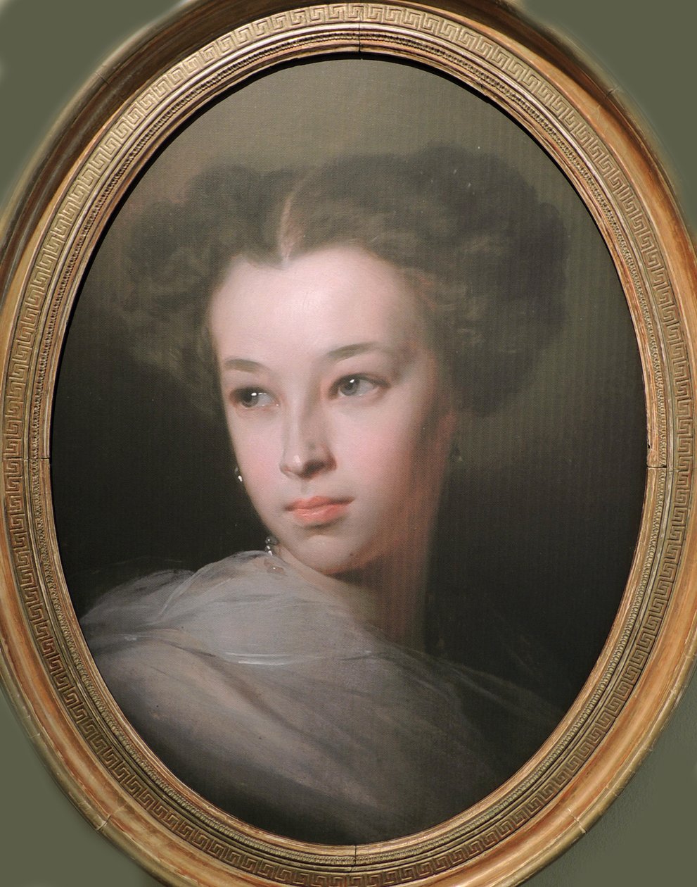 Natalia Alekszandrovna Puskina, Merenberg grófnő 1836-1913 portréja, a költő lánya, 1849 alkotó: Ivan Kosmich Makarov
