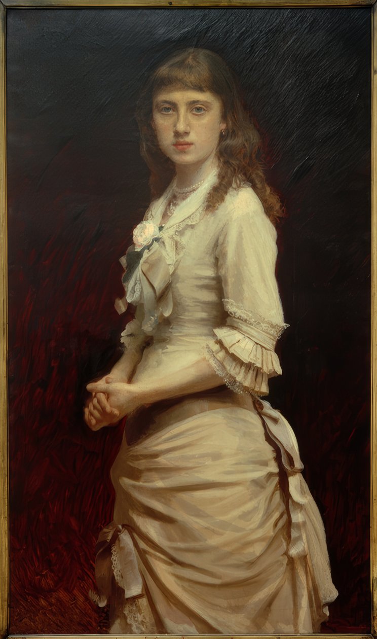 Kramskaja Szofja, a festő lányának portréja alkotó: Ivan Nikolaevich Kramskoy