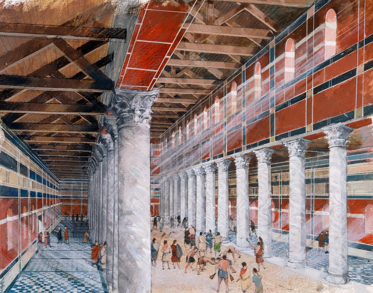 Baths bazilika, Wroxeter római város, 1-3. század, 1990-2010 alkotó: Ivan Lapper