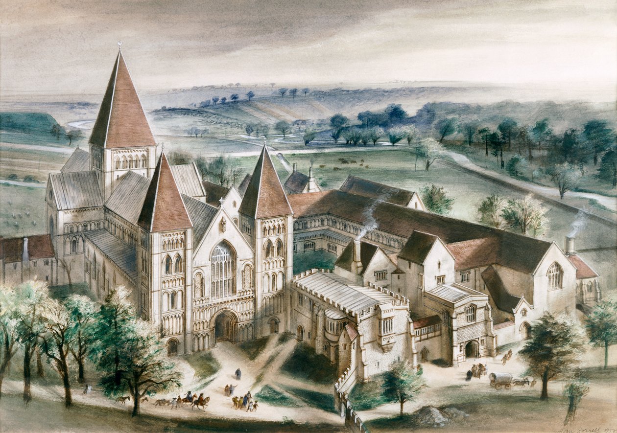 Castle Acre Priory, 1537, 1990-2010 alkotó: Ivan Lapper