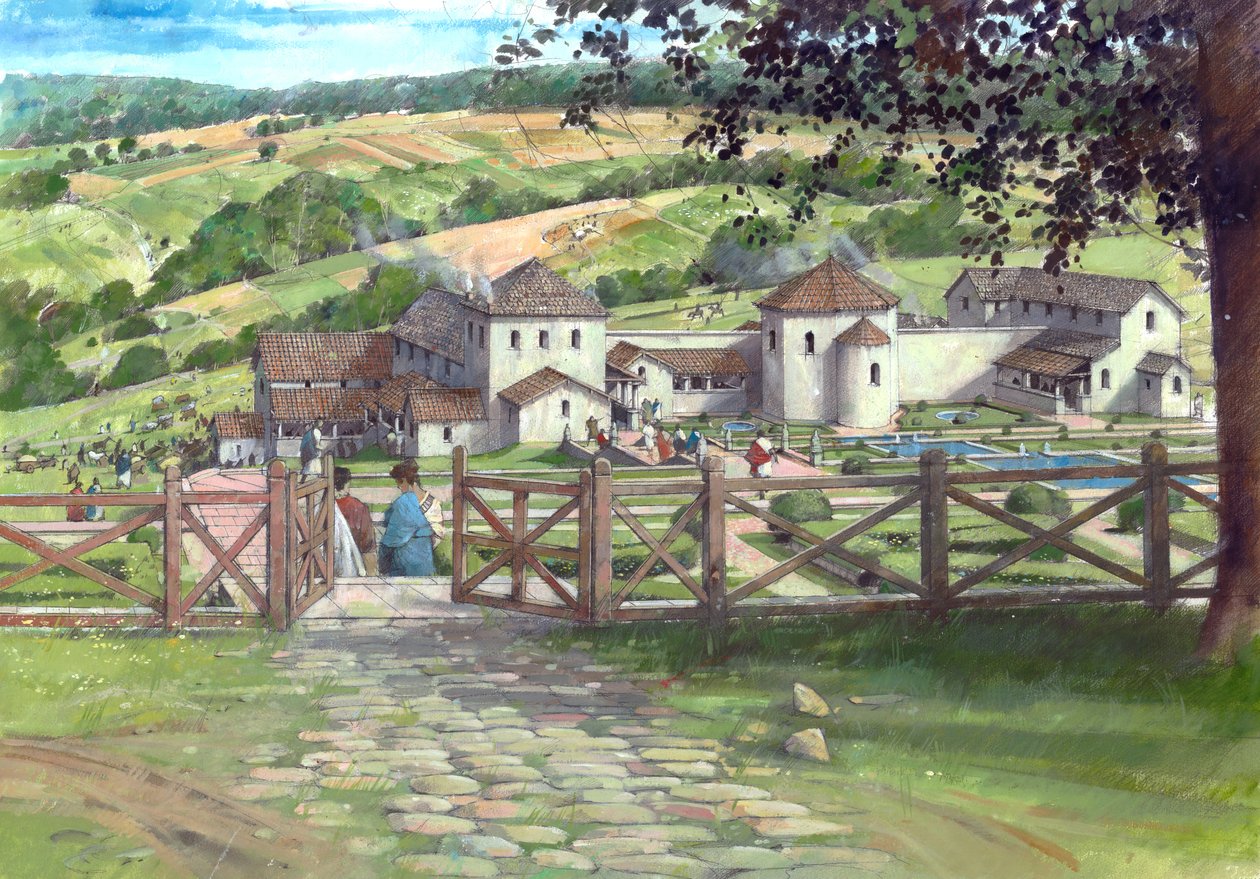 Great Witcombe római villa, 250 körül, 1990-2010 alkotó: Ivan Lapper