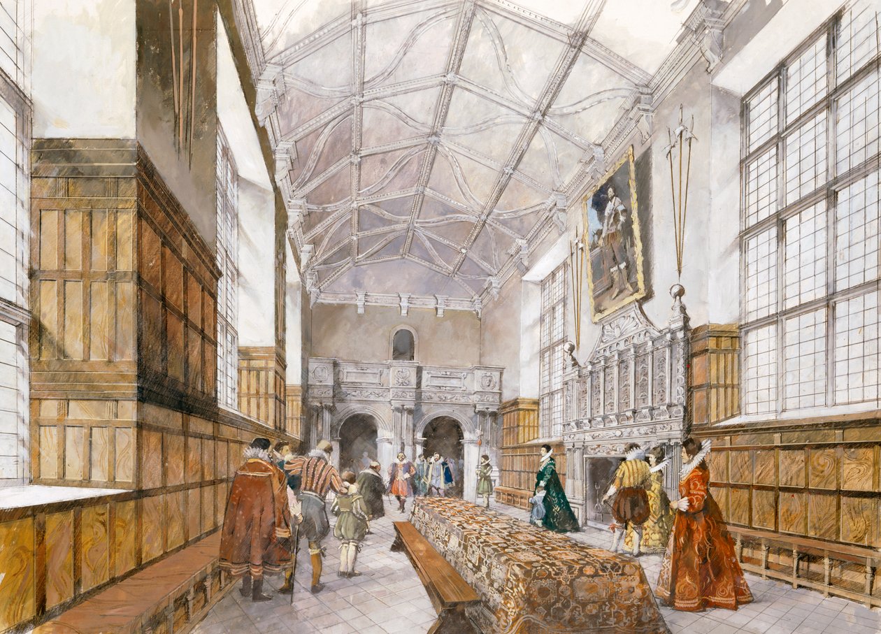 Kirby Hall, 17. század eleje, 1990-2010 alkotó: Ivan Lapper