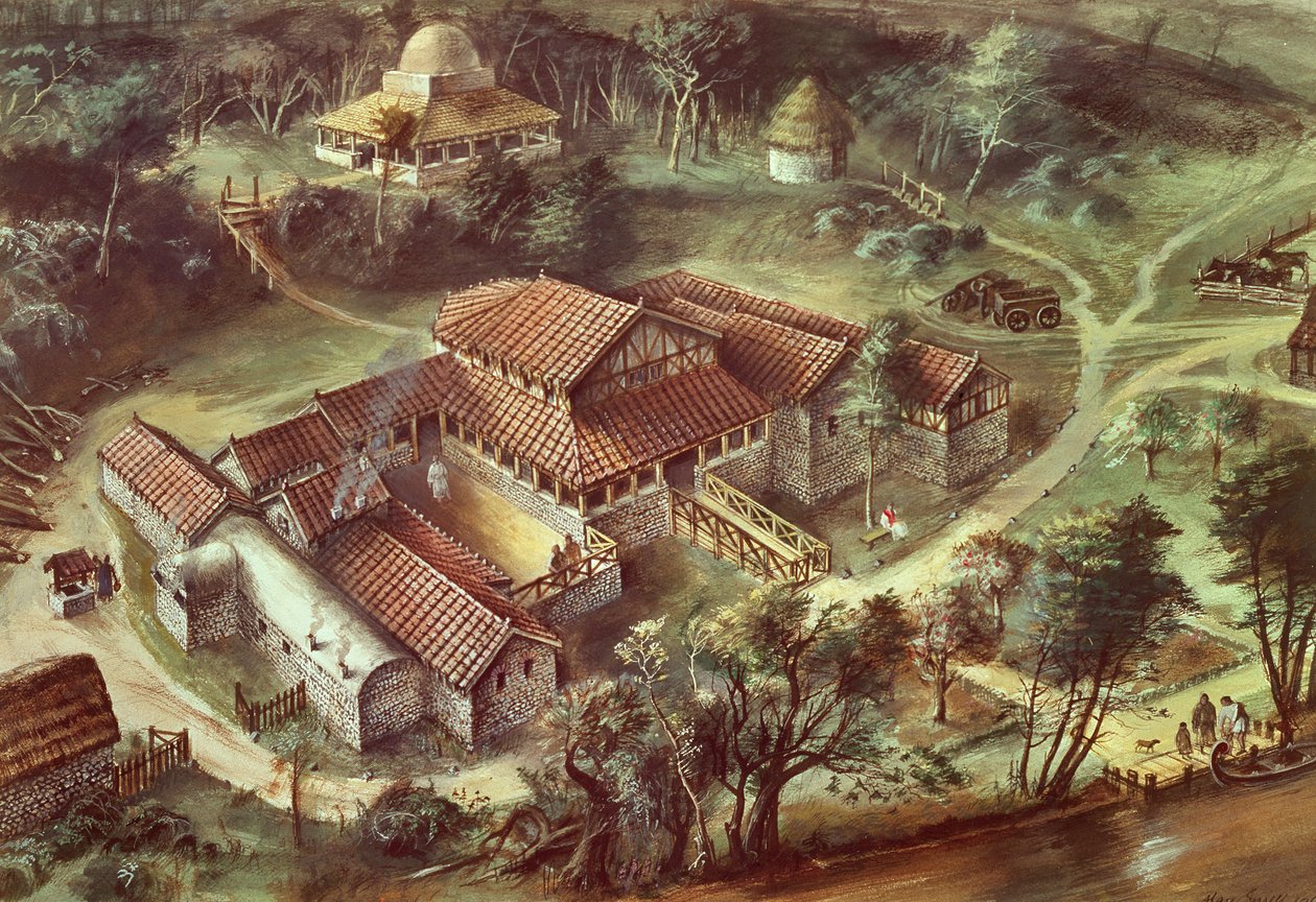 Lullingstone római villa, AD360, 1990-2010 alkotó: Ivan Lapper