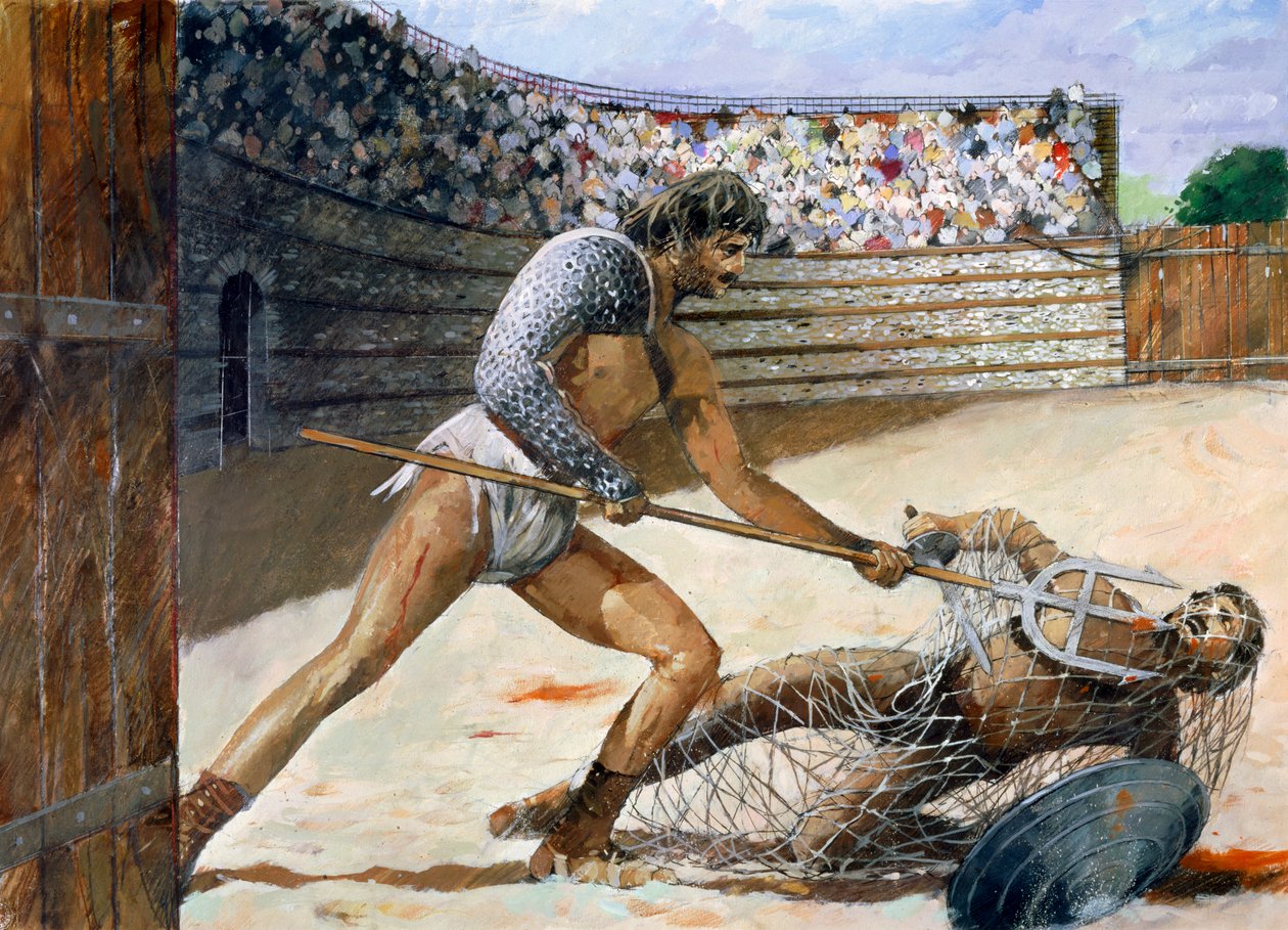 Római gladiátorok, C3. század, 1990-2010 alkotó: Ivan Lapper