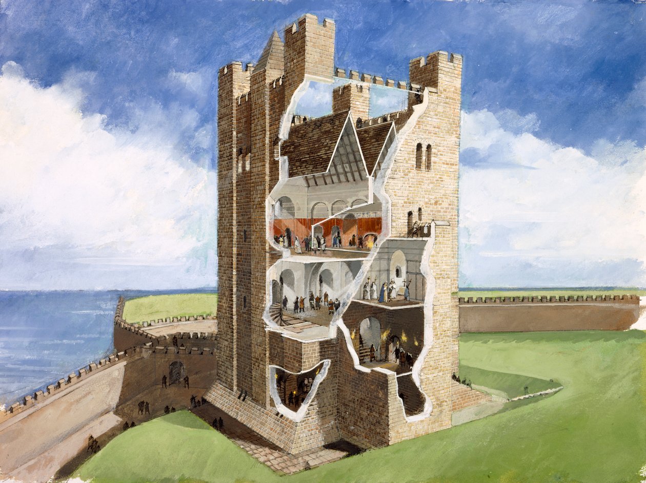 Scarborough kastély, 14. század, 1990-2010 alkotó: Ivan Lapper