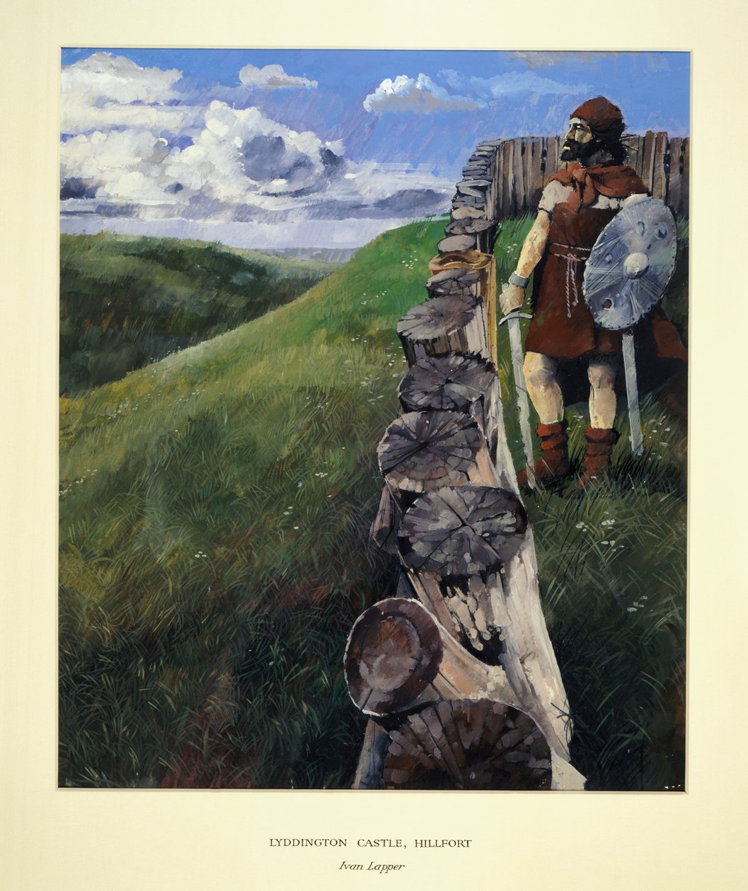 Katona a Lyddington Castle Hillfortban, Leicestershire, 1994 alkotó: Ivan Lapper