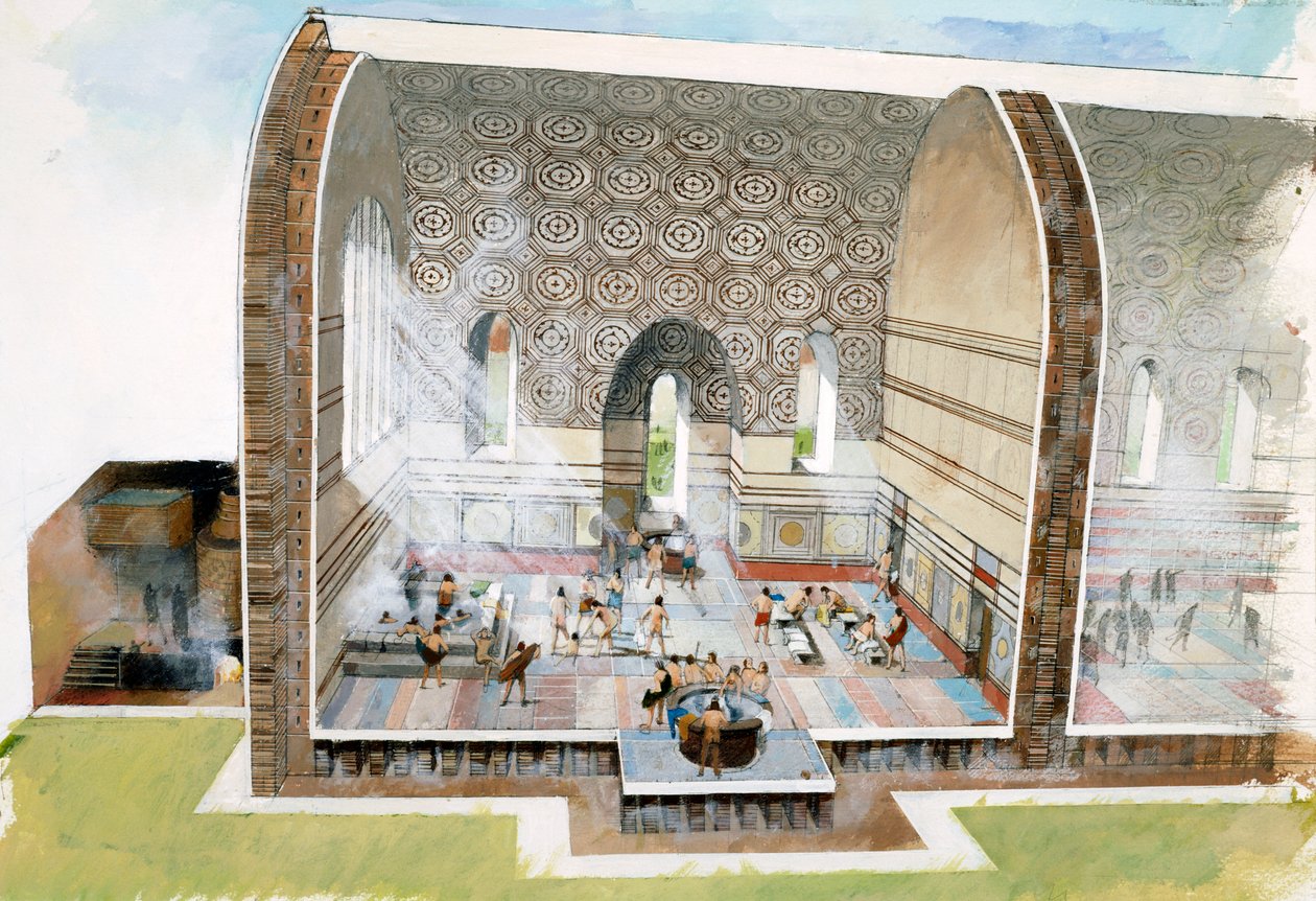 A fürdőház Wroxeter római városban, 1-3. század, 1990-2010. alkotó: Ivan Lapper