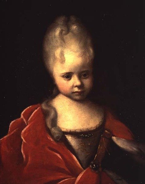 Jelizaveta Petrovna nagyhercegnő portréja gyermekként, 1712-1713 alkotó: Ivan Nikitich Nikitin