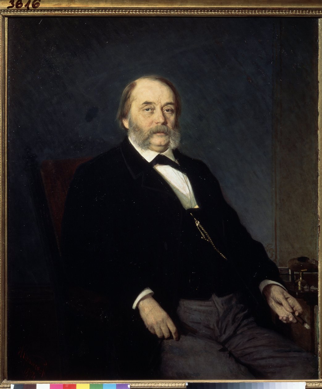 Ivan Goncsarov (1812-1891) író portréja (I.Goncsarov szerző portréja). Ivan Nyikolajevics Kramskoi (1837-1887) festménye, olaj, vászon alkotó: Ivan Nikolaevich Kramskoy