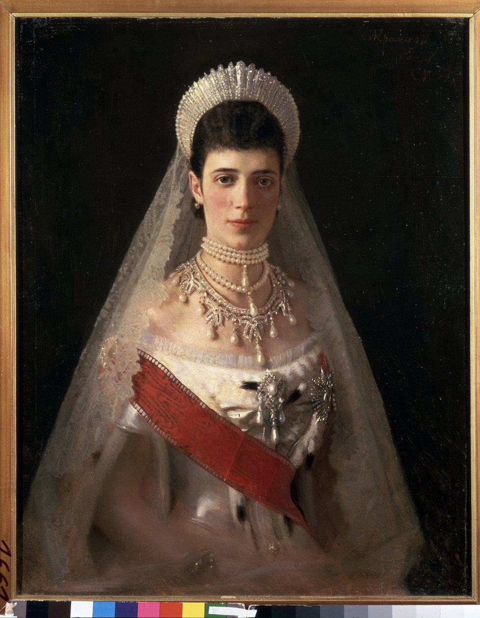 Maria Fedorovna császárné, Dagmar dán hercegnő portréja alkotó: Ivan Nikolaevich Kramskoy
