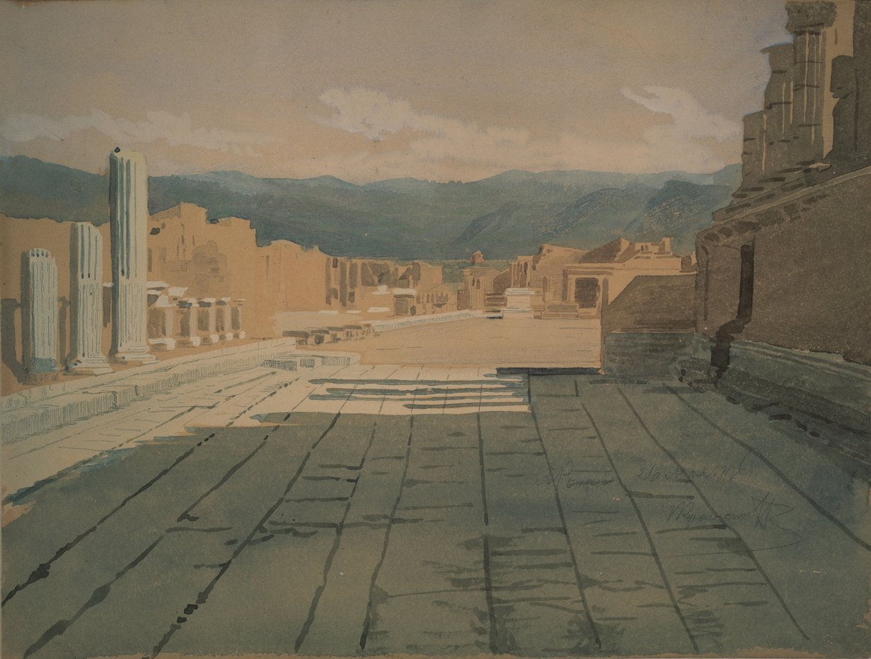 Pompei, 1876 alkotó: Ivan Nikolaevich Kramskoy