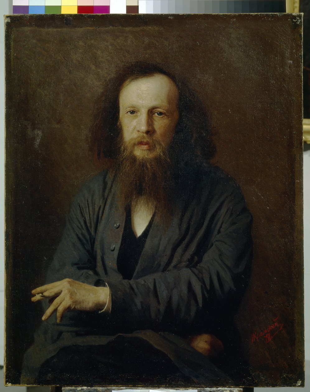 Dmitrij Mengyelejev portréja alkotó: Ivan Nikolaevich Kramskoy