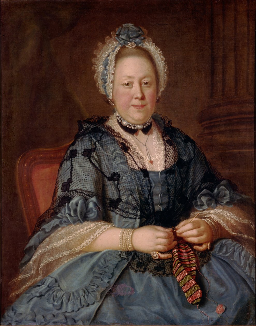 Tolstaya grófnő portréja, szül. Lopukhina, 1768 alkotó: Ivan Petrovich Argunov