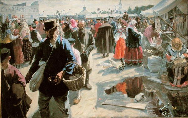 Vásár, 1910-12 alkotó: Ivan Semyonovich Kulikov