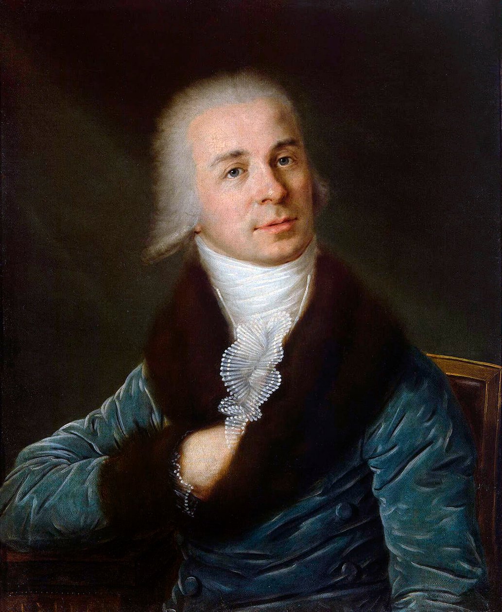 Gavrila R. Derzhavin költő portréja, 1743-1816, 1790-es évek. alkotó: Ivan Smirnovsky