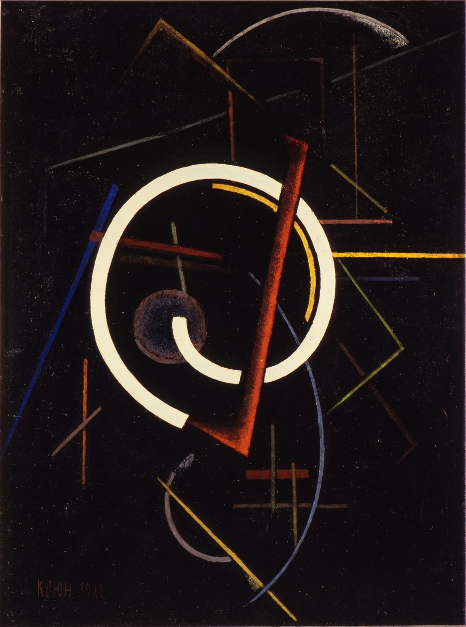 Lineáris szerkezet, 1922 alkotó: Ivan Vassilyevich Klyun