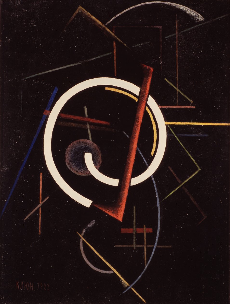 Lineáris szerkezet, 1922 alkotó: Ivan Vassilyevich Klyun