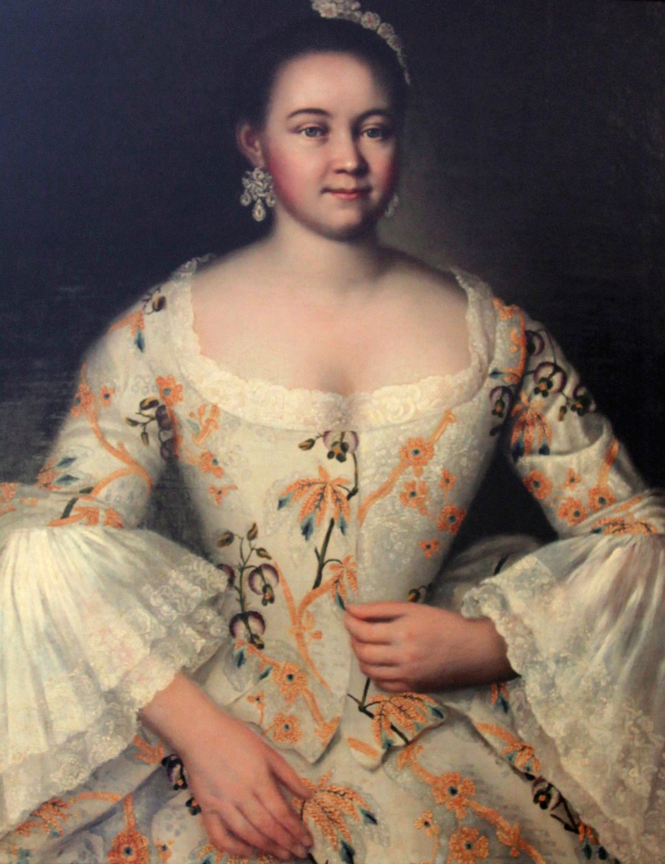 Stepanida Stepanovna Yakovleva, c1757-k1761 alkotó: Ivan Vishnyakov