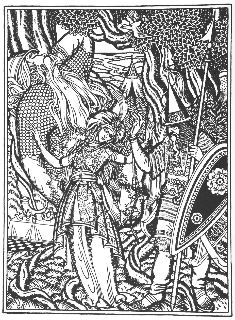 Ilja Muromets és Szvjatogor élete, 1912 alkotó: Ivan Yakovlevich Bilibin