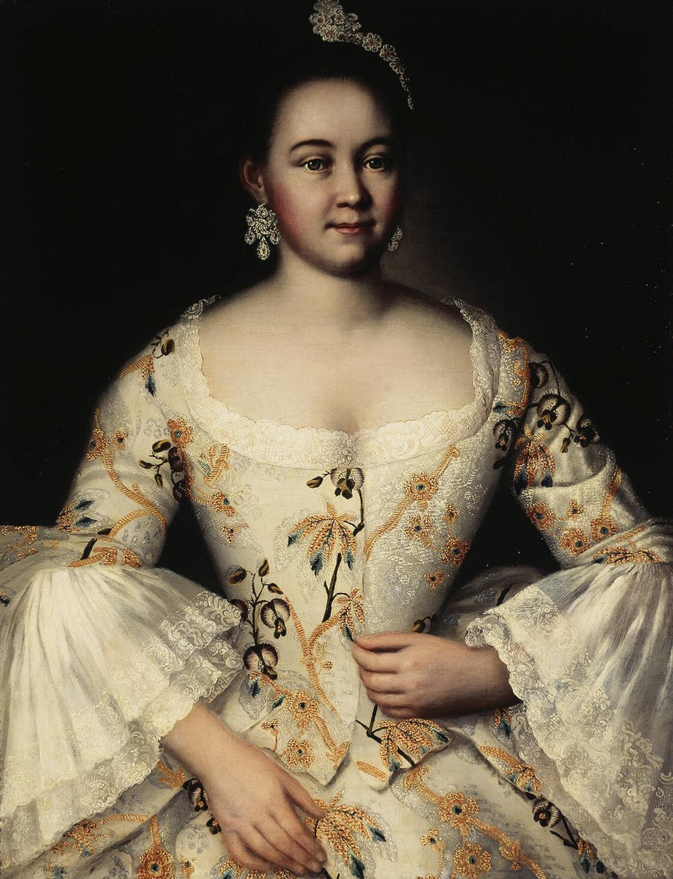 Sztyepanida Jakovleva portréja 1738-1781, 1757 után alkotó: Ivan Yakovlevich Vishnyakov