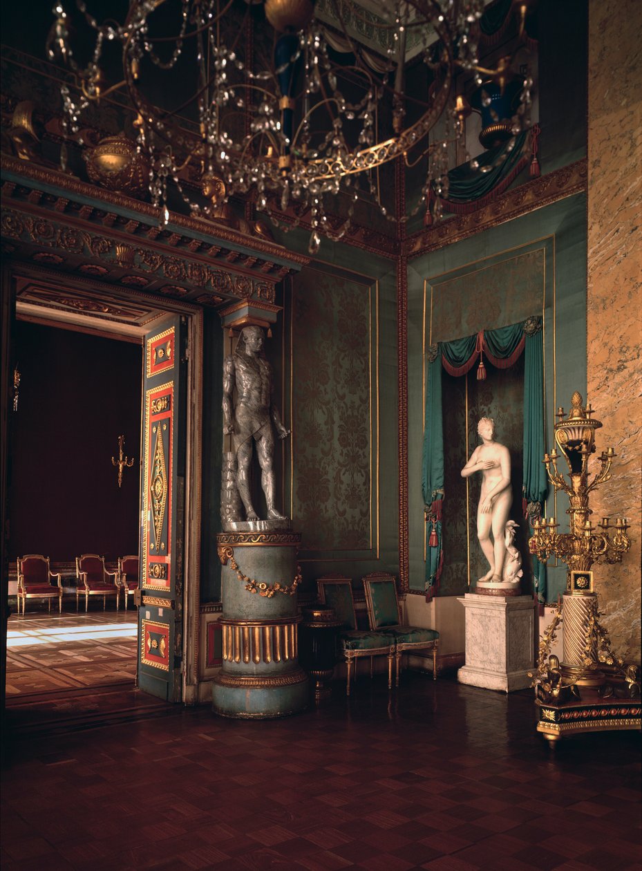 La salle bleue du palais Ostankino a Moscou (A moszkvai Ostankino-palota kék terme) – Ivan Jegorovics Starov építész (1745-1808) alkotó: Ivan Yegorovich Starov