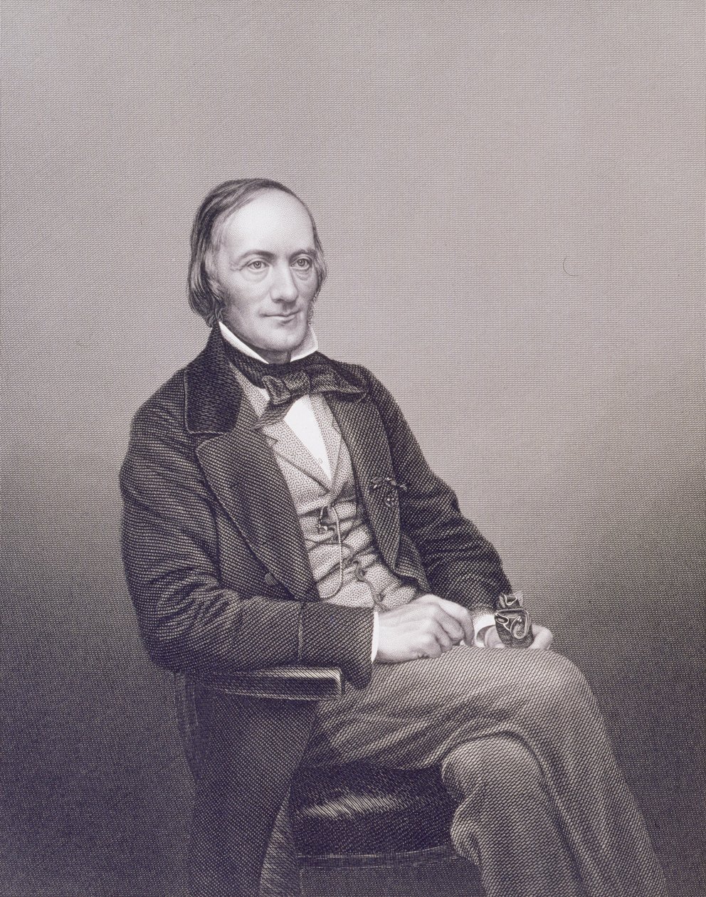Owen professzor, a The Drawing-Room Portré Gallery of Eminent Personagesből, 1861 (acélmetszet) alkotó: J. and C. Watkins