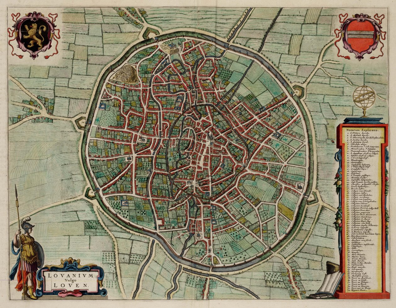 Leuven, Belgium; Atlas Van Loon alkotó: J. Blaeu